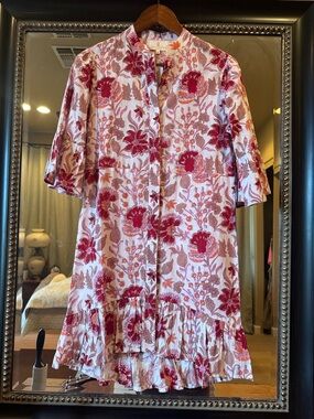Perry Walker Collective new Tori Ruffle-Hem Mini Dress